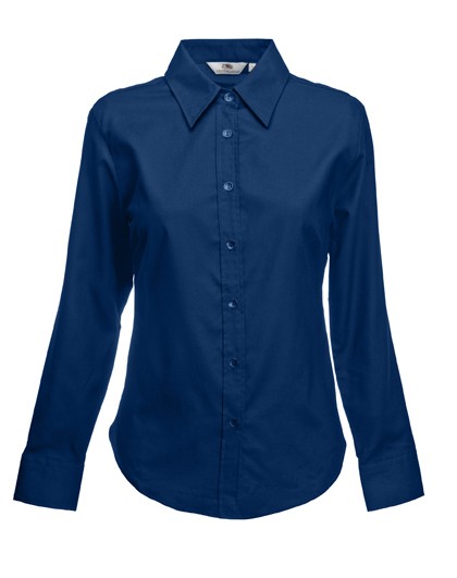 Női hosszú ujjú ing (Lady-Fit Long Sleeve Poplin Shirt) Fruit