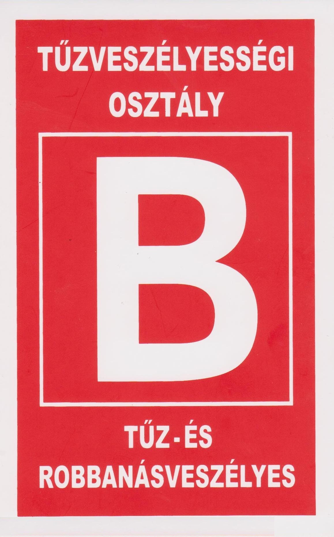 Tűzveszélyességi osztály ''B''