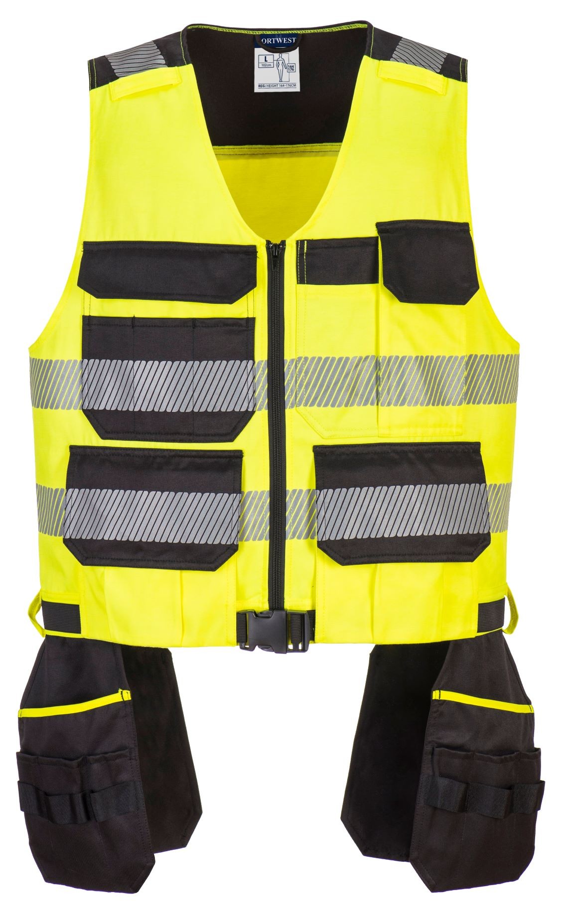 PW308YBR_PW3 Class 1 Tool Vest_sárga/fekete