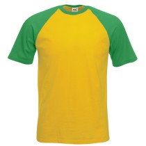 Férfi rövid ujjú, két színű póló (Short Sleeve Baseball T) Fruit