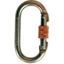 Karabiner, csavarmenetes, 18 mm