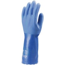 Érdesített PVC, 35 cm-es, kék, sav-, lúg-, olajálló