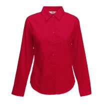 Női hosszú ujjú ing (Lady-Fit Long Sleeve Poplin Shirt) Fruit