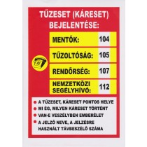 Tűzeset bejelentése