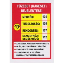 Tűzeset bejelentése