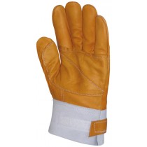 Láncfűrészhez vágásbiztos, vastag színmarhabőr kesztyű