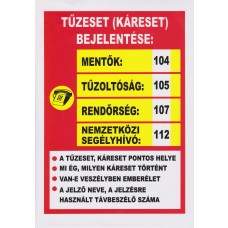 Tűzeset bejelentése