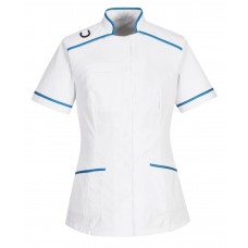 LW21 - Egészségügyi tunika fehér/vízkék