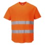 C394 - Jól láthatósági hálós póló narancs