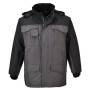 S562 - RS kéttónusú kabát  fekete/szürke
