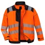 T500 - Vision jól láthatósági kabát narancs/fekete